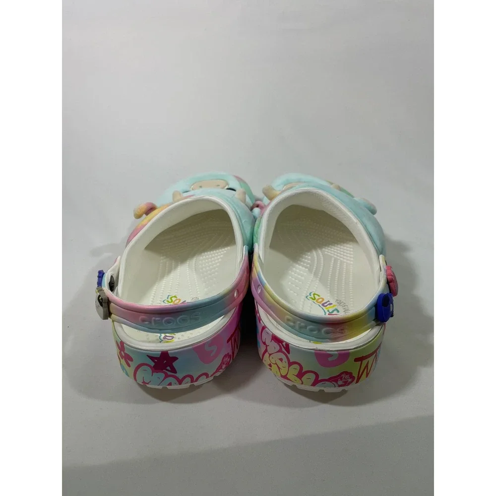 Crocs Squishmallows Clog Shoes Cow Tie Dye Plush Multicolor Mens 13‎ Women Sz 15